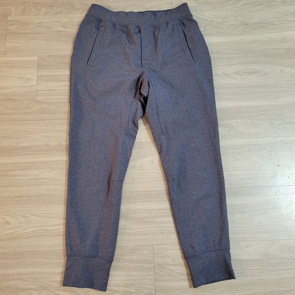 Lululemon Mens ABC Jogger Heathered Navy Blue Tapered Pants Size Large